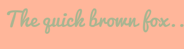 Image with Font Color A9B591 and Background Color FFB69A